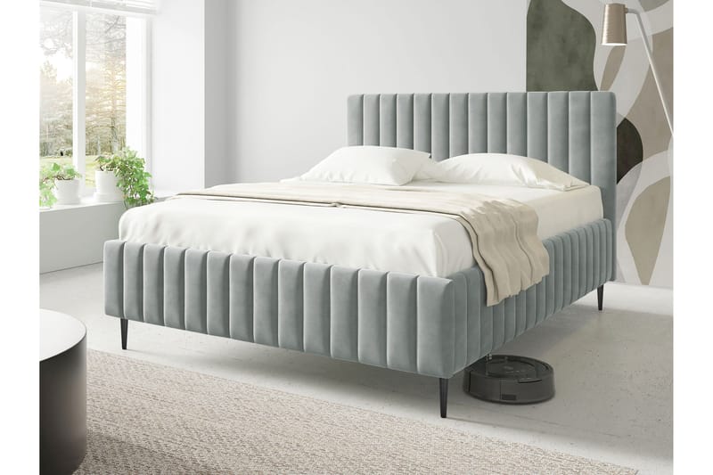 Desio Förvaringssäng 140x200 cm - Grå - Products - Möbler - Säng - Säng med förvaring