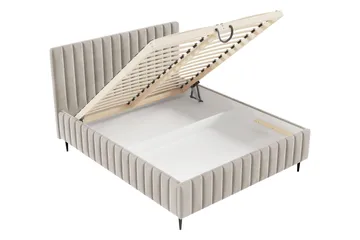 Desio Förvaringssäng 140x200 cm - Grå - Products - Möbler - Säng - Säng med förvaring
