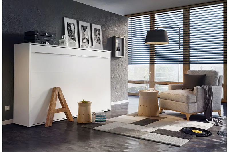 Rauk Sängskåp 140x200 cm Wilson & Wood White High gloss - Products - Möbler - Säng - Gästsäng & extrasäng - Sängskåp