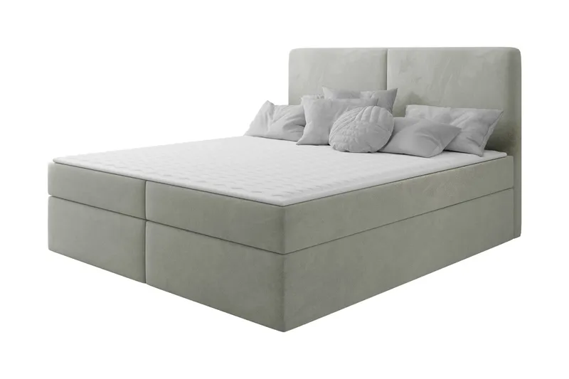 Garris Sängpaket Kontinentalsäng 160x200 cm, Ljusgrå