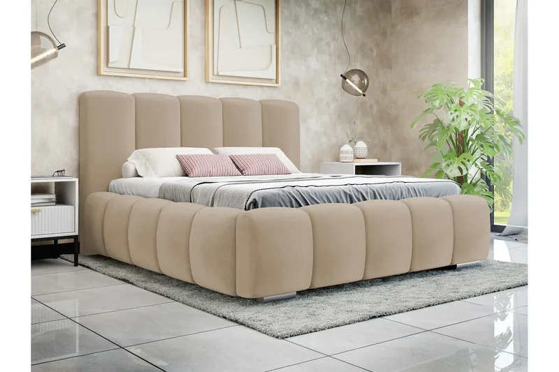 Gioia Förvaringssäng 160x200 cm - Blå - Products - Möbler - Säng - Säng med förvaring