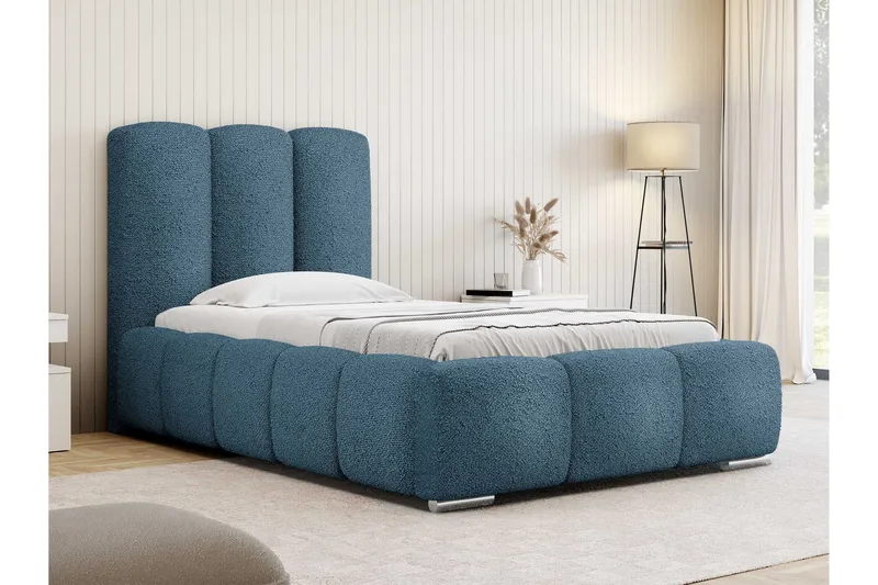 Gioia Sängram med Förvaring 90x200 cm - Blå - Products - Möbler - Säng - Sängram & sängstomme