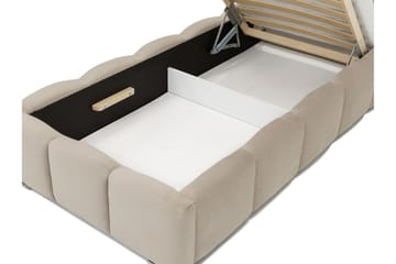 Gioia Sängram med Förvaring 90x200 cm - Grön - Products - Möbler - Säng - Sängram & sängstomme