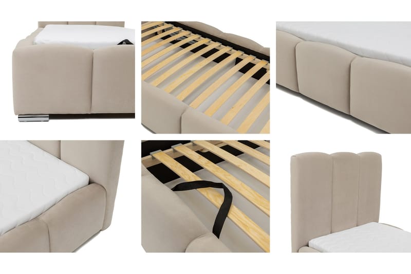 Gioia Sängram med Förvaring 90x200 cm - Svart - Products - Möbler - Säng - Sängram & sängstomme