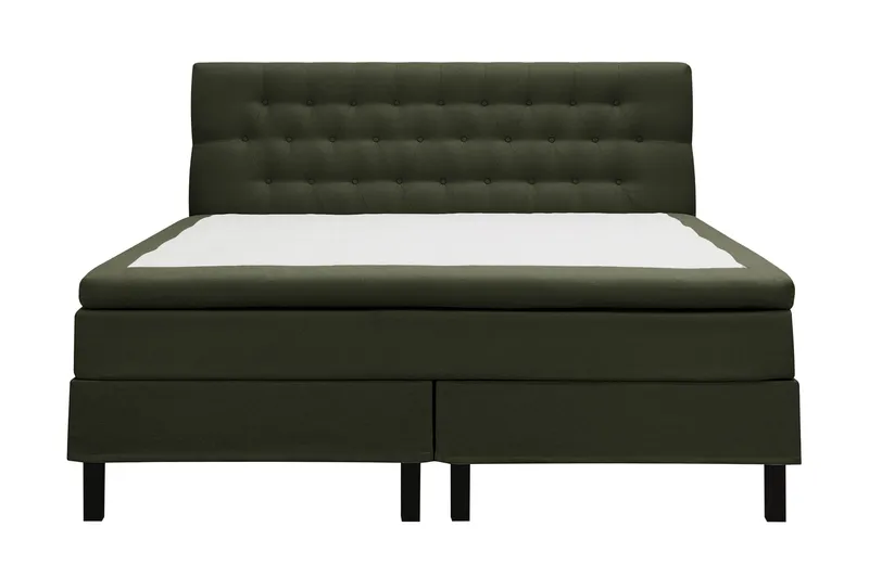 Hilton Komplett Sängpaket 160x200 cm Kontinentalsäng med diamant sänggavel - Grön - Products - Möbler - Säng - Kontinentalsäng