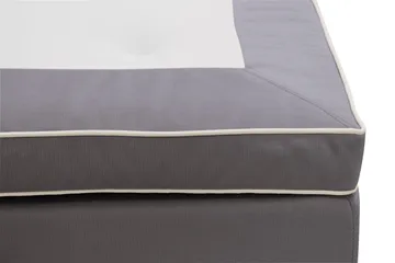 Hilton Lyx Komplett Sängpaket 180x200 cm Kontinentalsäng med knappad sänggavel i sammet - Grå - Products - Möbler - Säng - Kontinentalsäng