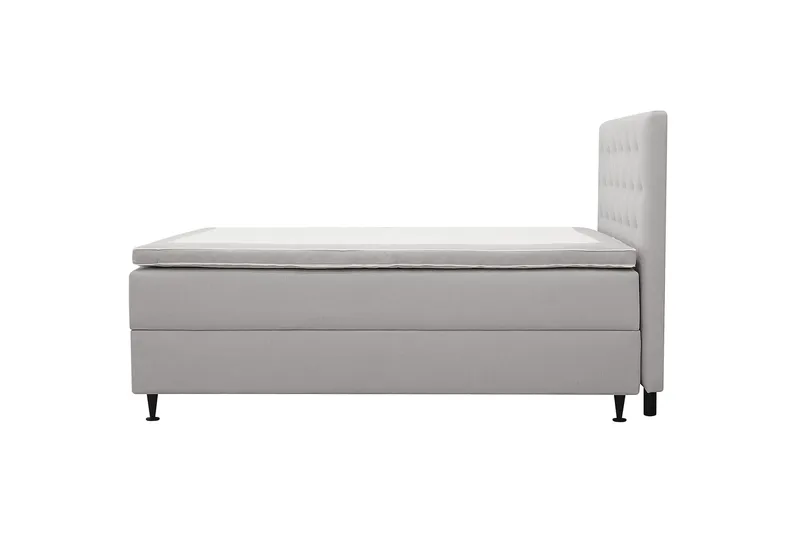Hilton Plus Komplett Sängpaket med Förvaring 140x200 cm - Grå - Products - Möbler - Säng - Säng med förvaring