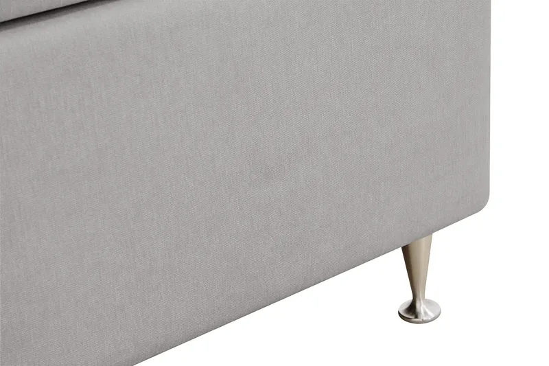 HVILA Lyx Komplett Sängpaket 160x200 cm Kontinentalsäng med knappad sänggavel - Grå - Products - Möbler - Säng - Kontinentalsäng