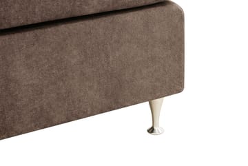 HVILA Premium Kontinentalsäng 180x200 cm - Brun Tyg - Products - Möbler - Säng - Kontinentalsäng