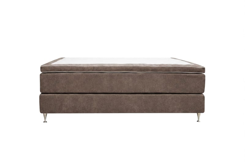 HVILA Premium Kontinentalsäng 180x200 cm - Brun Tyg - Products - Möbler - Säng - Kontinentalsäng