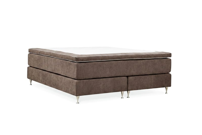 HVILA Premium Kontinentalsäng 180x200 cm - Brun Tyg - Products - Möbler - Säng - Kontinentalsäng