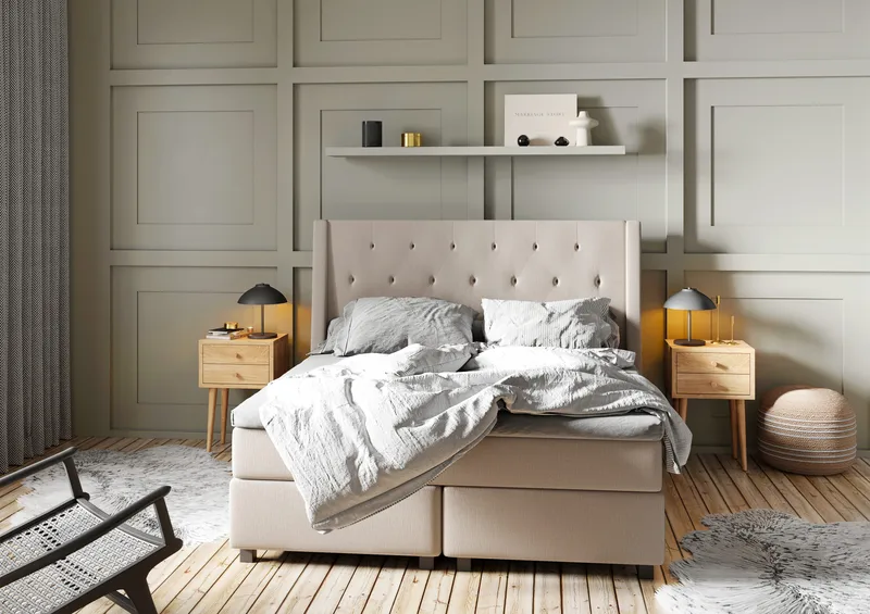 Imperia Kontinentalsäng 180x200 cm - Beige - Products - Möbler - Säng - Kontinentalsäng