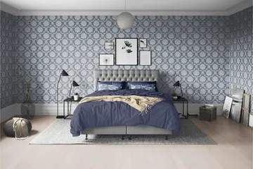 Joluma Kontinentalsäng Fast 105x200 cm - (+Fler val) 105x200 cm Grå - Products - Möbler - Säng - Kontinentalsäng