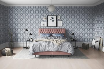 Joluma Kontinentalsäng Fast 105x200 cm - (+Fler val) 105x200 cm Mörkrosa - Products - Möbler - Säng - Kontinentalsäng