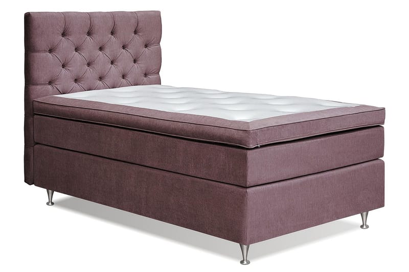 Joluma Kontinentalsäng Fast 105x200 cm - (+Fler val) 105x200 cm Mörkrosa - Products - Möbler - Säng - Kontinentalsäng