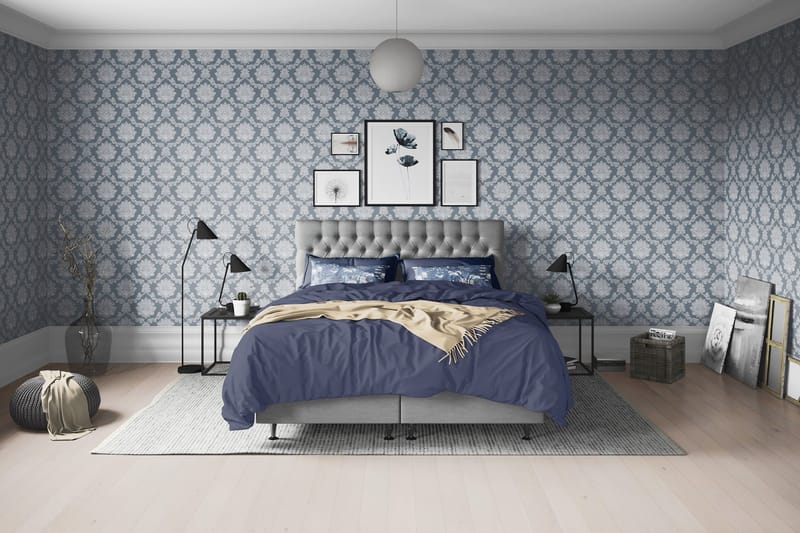 Joluma Kontinentalsäng Fast 120x200 cm - (+Fler val) 120x200 cm Grå - Products - Möbler - Säng - Kontinentalsäng