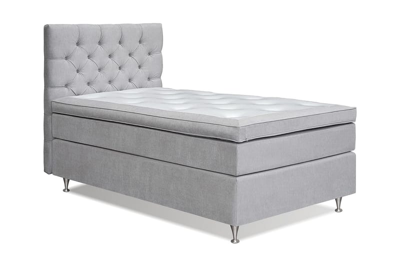 Joluma Kontinentalsäng Medium 105x200 cm - (+Fler val) 105x200 cm Ljusgrå - Products - Möbler - Säng - Kontinentalsäng