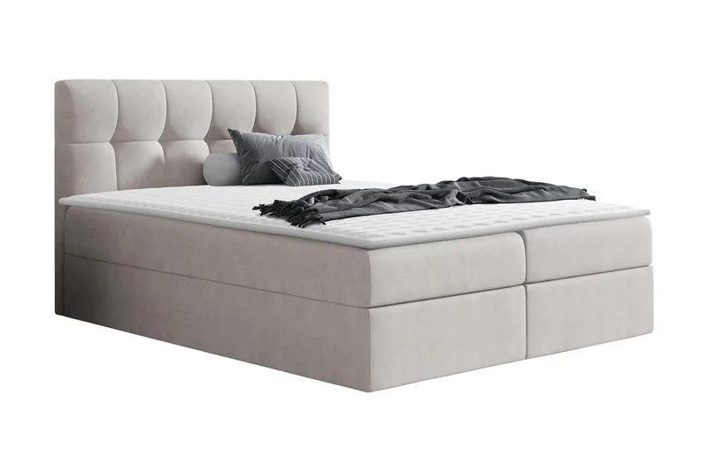 Kramvik Kontinentalsäng 120x200 - Beige - Products - Möbler - Säng - Säng med förvaring