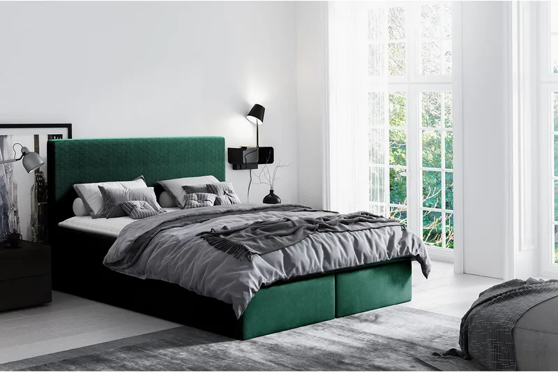 Laargard / Cosmo Sängpaket Kontinentalsäng 120x200 cm - Grön - Products - Möbler - Säng - Komplett sängpaket