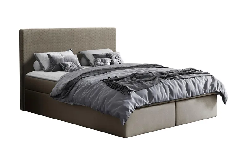 Laargard Kontinentalsäng medFörvaring 140x200 - Beige - Products - Möbler - Säng - Säng med förvaring