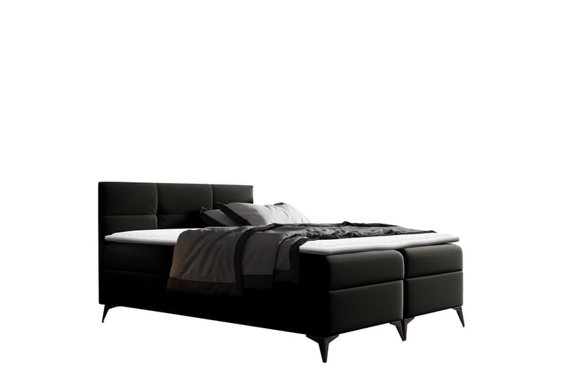 Leckersbo Komplett Sängpaket Kontinentalsäng med förvaring 180x200 cm - Svart - Products - Möbler - Säng - Komplett sängpaket