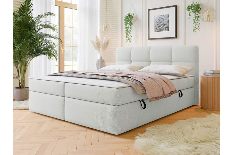 Leckersbo Sängpaket Kontinentalsäng 180x200 cm - Vit - Products - Möbler - Säng - Komplett sängpaket