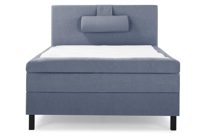 Lucky Komplett Sängpaket 120x200 Latex Slät Sänggavel, Nackkudde Stor Mörkblå