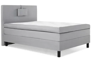 Lucky Komplett Sängpaket 120x200 Polyeter Slät - Nackkudde Liten Mellangrå - Products - Möbler - Säng - Enkelsäng