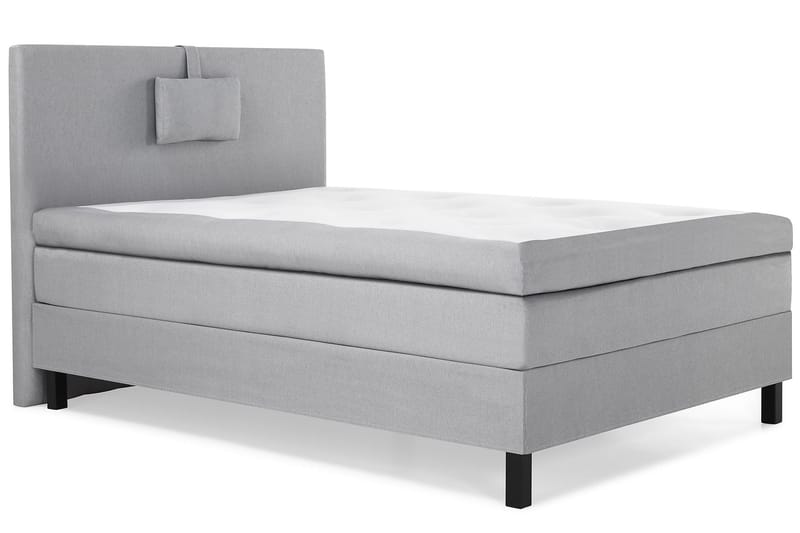 Lucky Komplett Sängpaket 120x200 Polyeter Slät - Nackkudde Liten Mellangrå - Products - Möbler - Säng - Enkelsäng