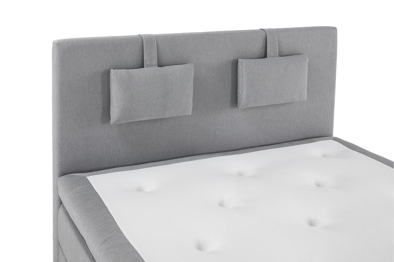 Lucky Komplett Sängpaket 140x200 Latex Slät Sänggavel - Nackkudde Liten Mellangrå - Products - Möbler - Säng - Kontinentalsäng