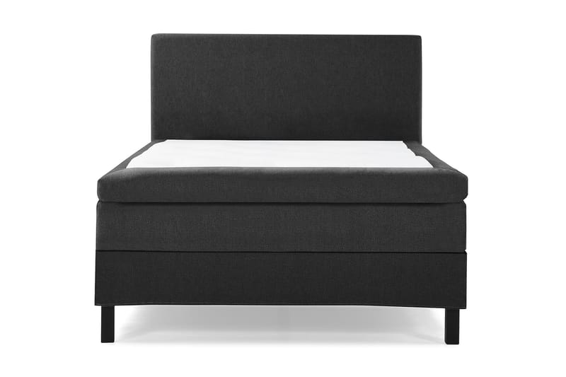 Lucky Komplett Sängpaket 140x200 Polyeter Slät, Svart/Grå