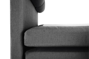 Lucky Komplett Sängpaket 140x200 Polyeter Slät - Nackkudde Stor Svart/Grå - Products - Möbler - Säng - Kontinentalsäng