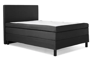 Lucky Komplett Sängpaket 140x200 Polyeter Slät - Svart/Grå - Products - Möbler - Säng - Kontinentalsäng