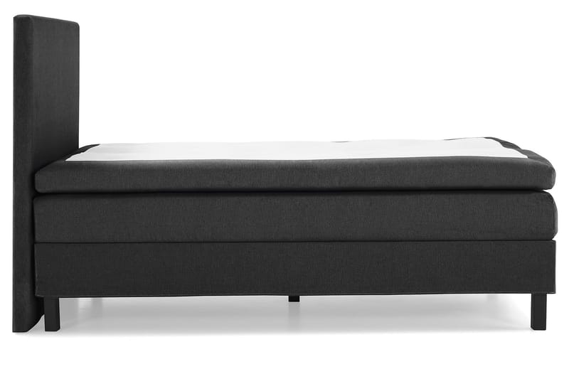 Lucky Komplett Sängpaket 140x200 Polyeter Slät - Svart/Grå - Products - Möbler - Säng - Kontinentalsäng