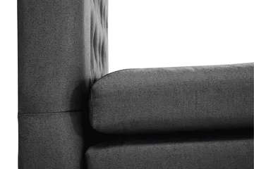 Lucky Komplett Sängpaket 160x200 Latex Diamant - Nackkudde Stor Svart/Grå - Products - Möbler - Säng - Kontinentalsäng