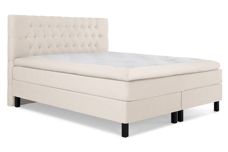 Lucky Komplett Sängpaket 160x200 Memory Diamant Sänggavel - Beige - Products - Möbler - Säng - Komplett sängpaket