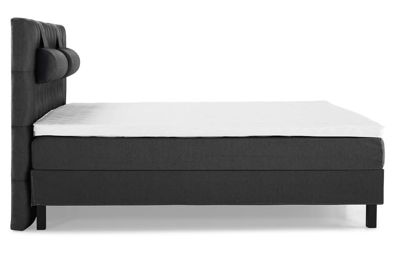 Lucky Komplett Sängpaket 160x200 Skum Diamant - Nackkudde Stor Svart/Grå - Products - Möbler - Säng - Kontinentalsäng