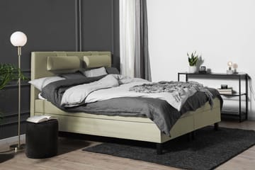 Lucky Komplett Sängpaket 160x200 Skum Slät Sänggavel - Nackkudde Stor Grön - Products - Möbler - Säng - Kontinentalsäng