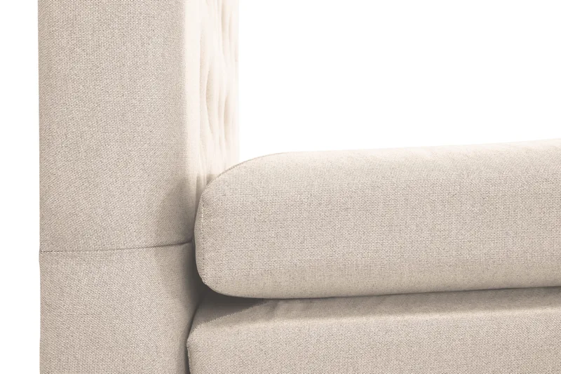 Lucky Komplett Sängpaket 160x200 Polyeter Diamant Sänggavel - Nackkudde Liten Beige - Products - Möbler - Säng - Kontinentalsäng