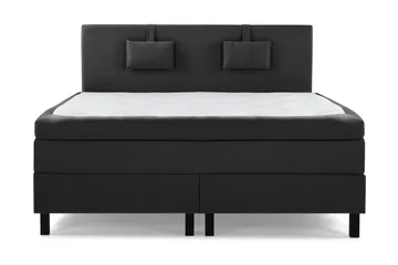 Lucky Slät Sänggavel 180 cm - Svart/Grå