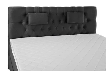 Lucky Komplett Sängpaket 180x200 Skum Diamant - Nackkudde Liten Svart/Grå - Products - Möbler - Säng - Kontinentalsäng