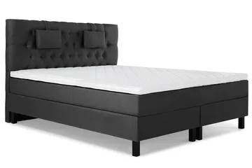 Lucky Komplett Sängpaket 180x200 Skum Diamant - Nackkudde Liten Svart/Grå - Products - Möbler - Säng - Kontinentalsäng