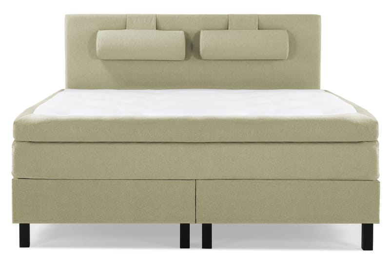 Lucky Komplett Sängpaket 180x200 Polyeter Slät Sänggavel, Nackkudde Stor Grön