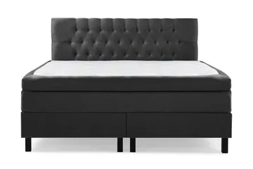 Utan sänggavel - Svart/Grå