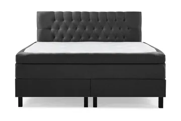 Utan sänggavel - Svart/Grå