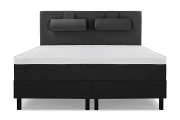 Utan sänggavel - Svart/Grå