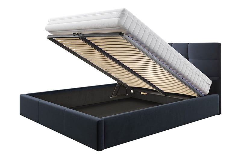 Nieres Förvaringssäng 180x200cm - Svart - Products - Möbler - Säng - Säng med förvaring