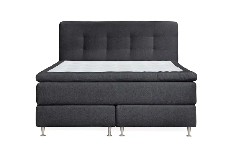 Oslo Lyx Kontinentalsäng 160 knappar loop 20, Svart