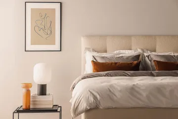 Oslo Lyx Kontinentalsäng 160x200 cm - Beige - Products - Möbler - Säng - Kontinentalsäng