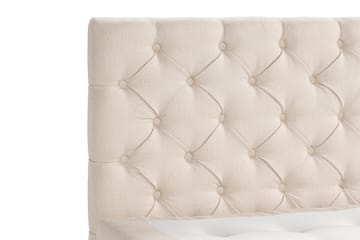 Oslo Lyx Sängpaket Boucle 140x200 Djuphäftad gavel - Ljusbeige - Products - Möbler - Säng - Kontinentalsäng